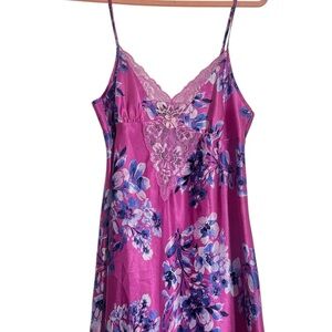 L9 THALIA SODI MAXI SLIP DRESS- SMALL (raw right slit)- lingerie